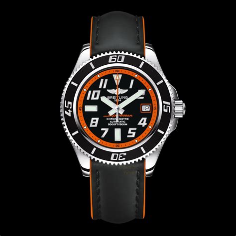 breitling orange rubber strap|Breitling 20mm leather strap.